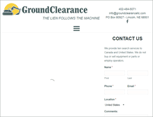 Tablet Screenshot of groundclearancellc.com